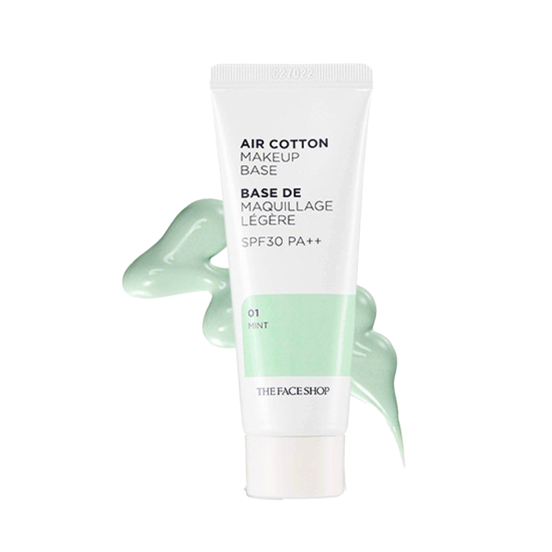 Kem Lót The Face Shop Air Cotton Makeup Base 01 Mint LE NGOC ANH COSMETIC