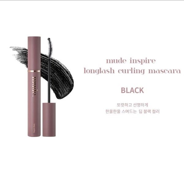 Mascara MUDE Longlash Curling -01 Black (10ml) 