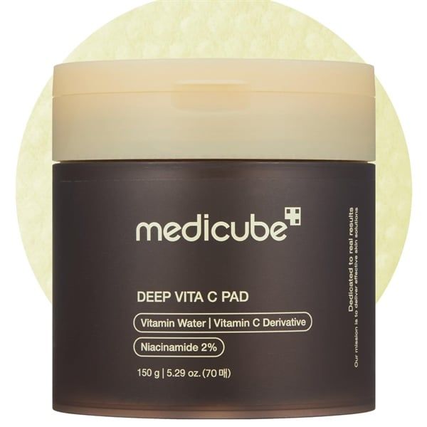  [Hàng Công Ty] MEDICUBE Deep Vita C + Niacinamide 2% Toner Pad - 150g 