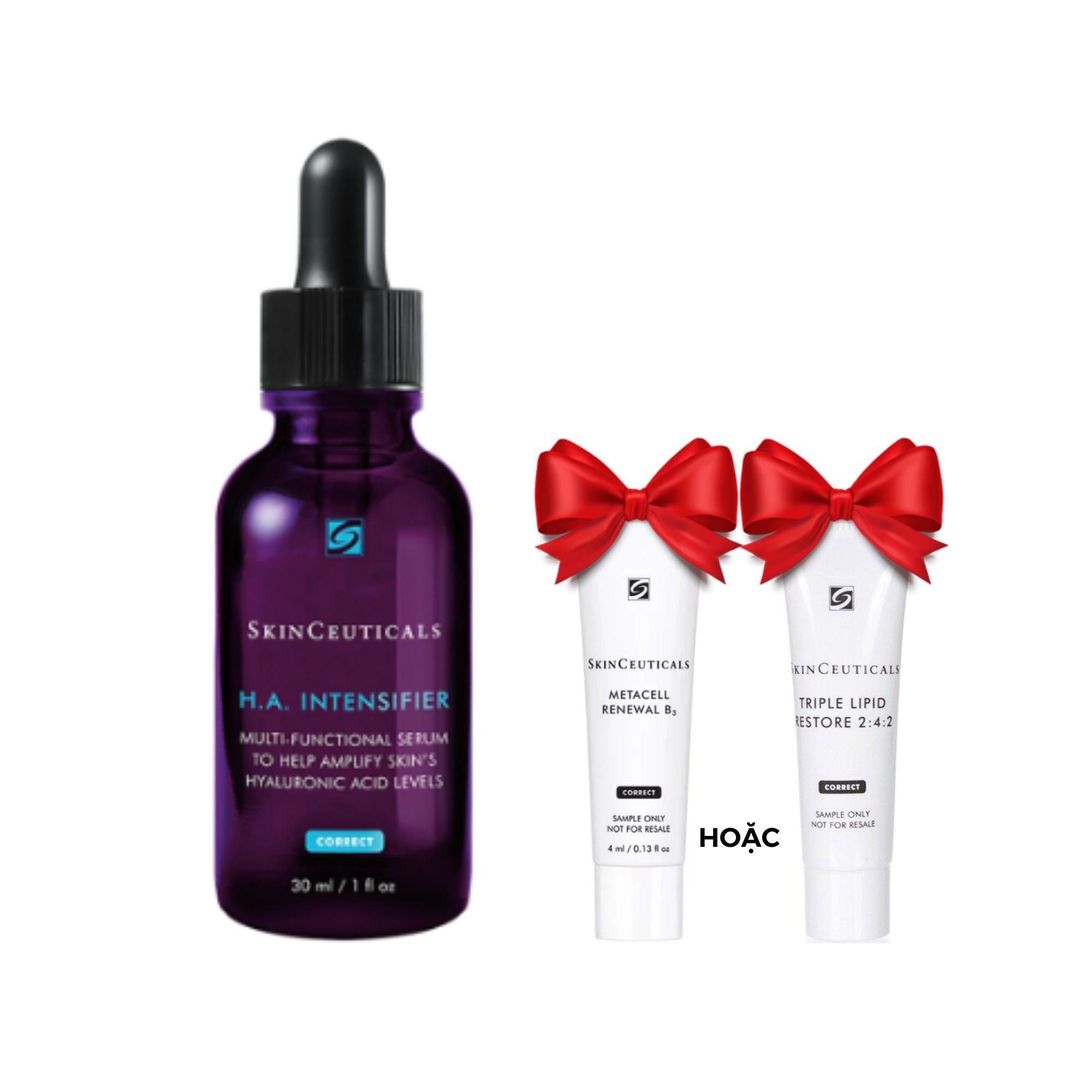  Combo Serum Skinceuticals H.A Intensifier 30ml + Sữa/Kem Dưỡng Da Skinceuticals 4ml 