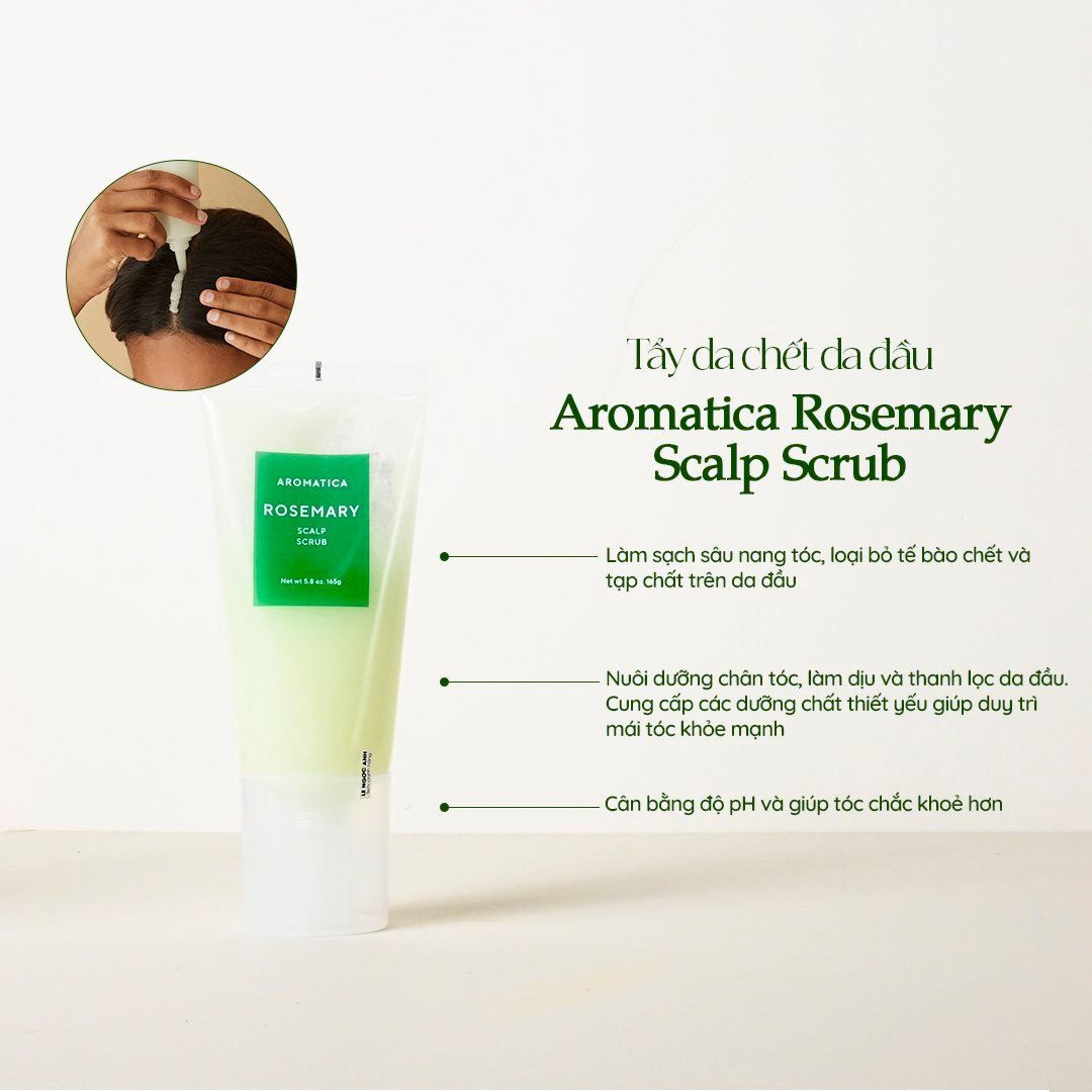 Tẩy Da Chết Da Đầu Aromatica Rosemary Scalp Scrub