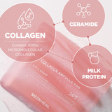 [HÀNG CÔNG TY] MEDIHEAL Toner Pad 100 MIếng - Collagen Ampoule (Hồng) 