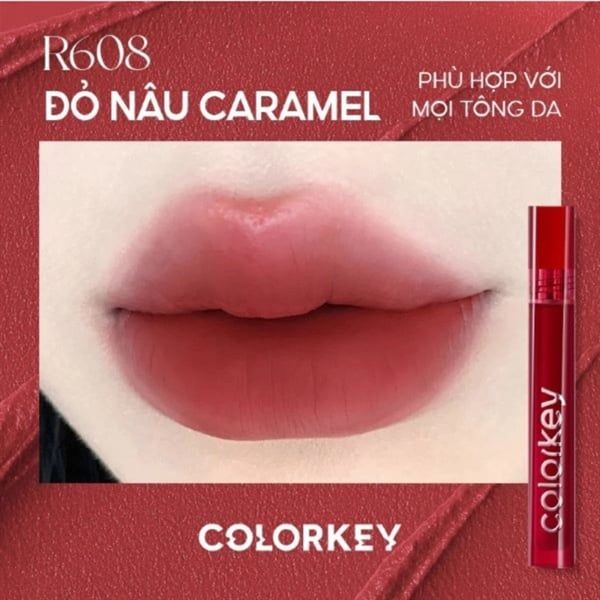  [Hàng Công Ty] COLORKEY Airy Velvet Lip Lacquer Son Kem Lì - R608# 