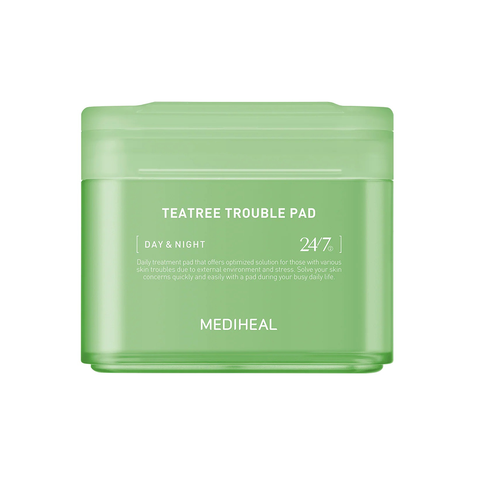  [ HÀNG CÔNG TY] MEDIHEAL Toner Pad 100 MIếng - Teatree Trouble (Xanh Lá) 