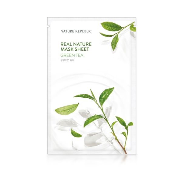  [Hàng Công Ty] Natural Republic Real Nature Green Tea Mask Sheet - Trà Xanh 