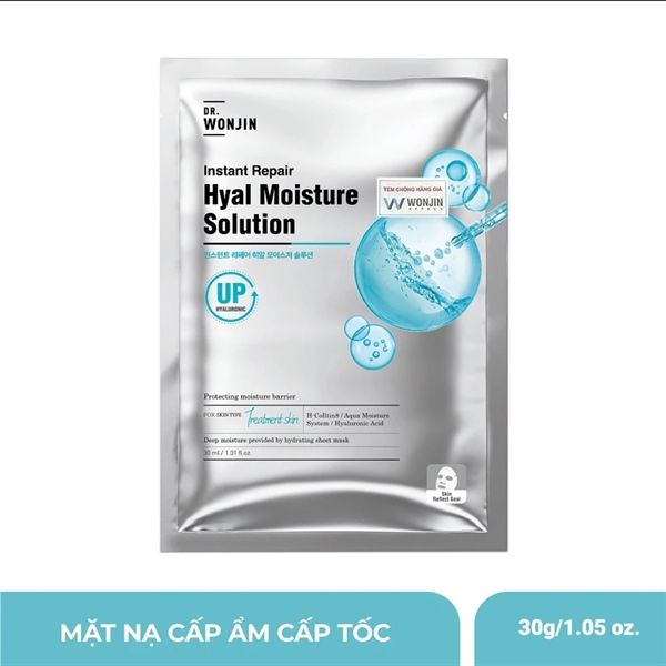  Mặt Nạ DR.WONJIN Instant Repair - Hyal Moisture Solution (Xanh Biển) 