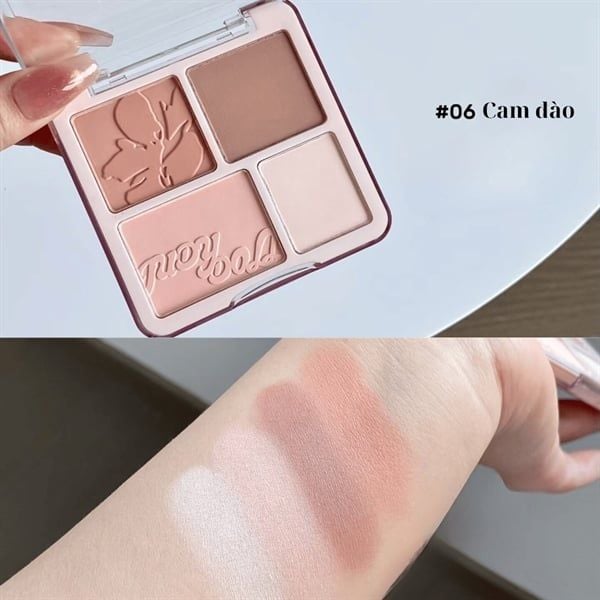  JUDY DOLL Blush & Highlight Palette Má Hồng 4 Ô - 06 