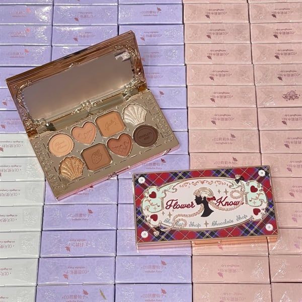  FLOWER KNOWS Chocolate Series Eight - Color Eyeshadow Palette Bảng Mắt 8 Ô 