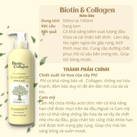  [Hàng Công Ty] BIOTIN & COLLAGEN Dầu Gội 