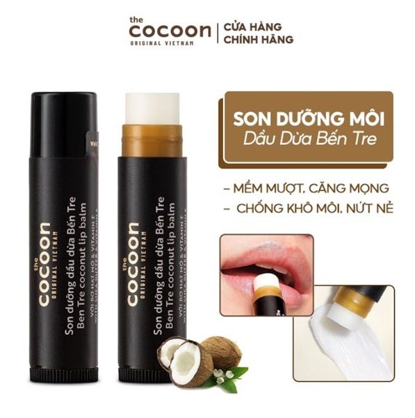  [Hàng Công Ty] Son Dưỡng Dầu Dừa Cocoon 5g 