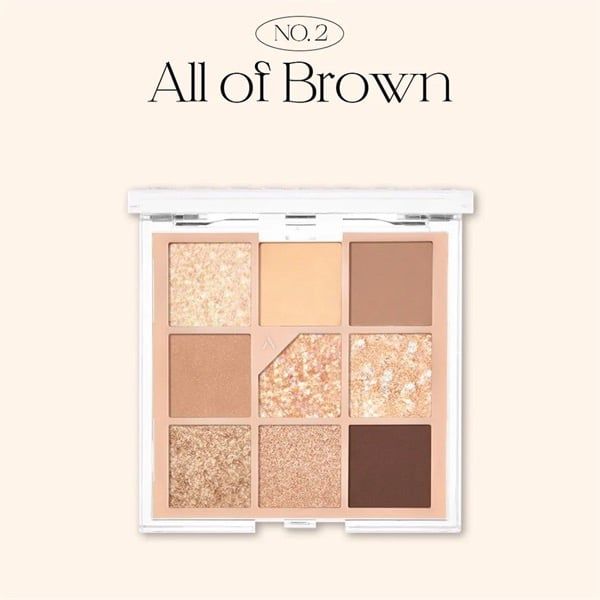  [Hàng Công Ty] UNLEASHIA Glitterpedia Bảng Mắt - No.2 All Of Brown 