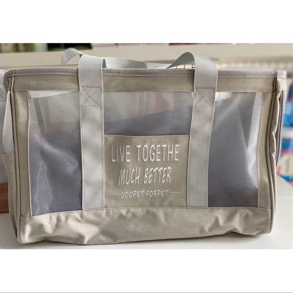  Túi Xách Lưới Live Togethe Much Better Kem 