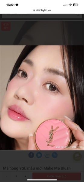  YSL Make Me Blush Má Hồng - 93 Restless Rose 