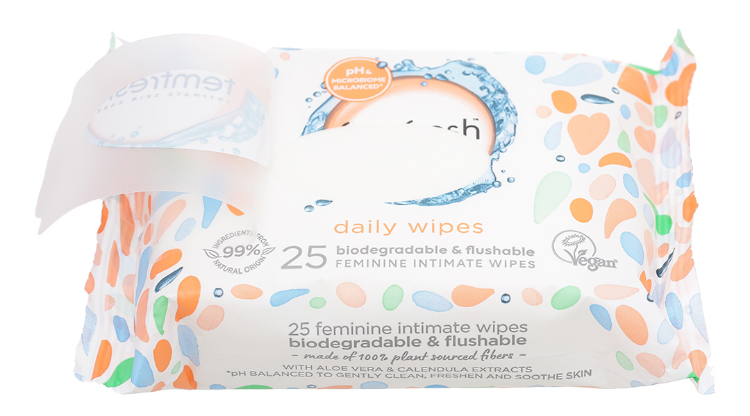  [Hàng Công Ty] Khăn Ướt Vệ Sinh Vùng Kín Femfresh Intimate Skin Care 25 Tờ 