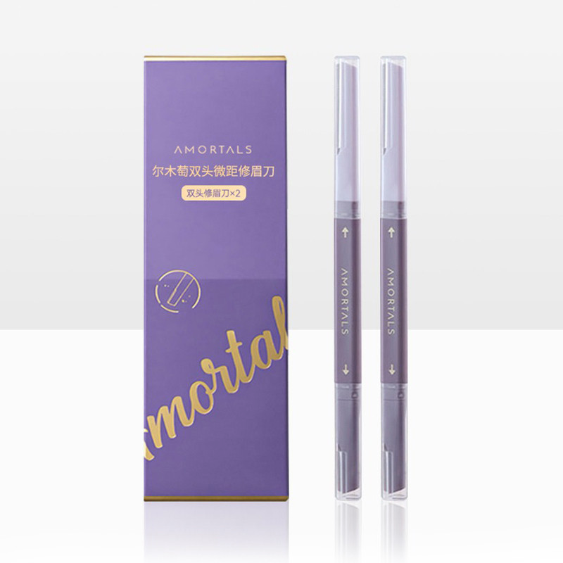  [Hàng Công Ty] Set Dao Cạo Lông Mày 2 Đầu Amortals 