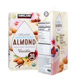  Sữa hạnh nhân hữu cơ không đường - Kirkland Signature Organic Unsweetened Almond hương Vanilla - 946ml 