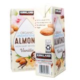  Sữa hạnh nhân hữu cơ không đường - Kirkland Signature Organic Unsweetened Almond hương Vanilla - 946ml 