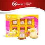  Yến Chưng Đường Phèn Hạt Sen VN Nest 18% Tổ Yến - Hộp 06 Lọ x 70ml 