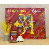  Yến Chưng Đường Phèn VN Nest 51% Tổ Yến - Hộp 06 lọ x 70ml 