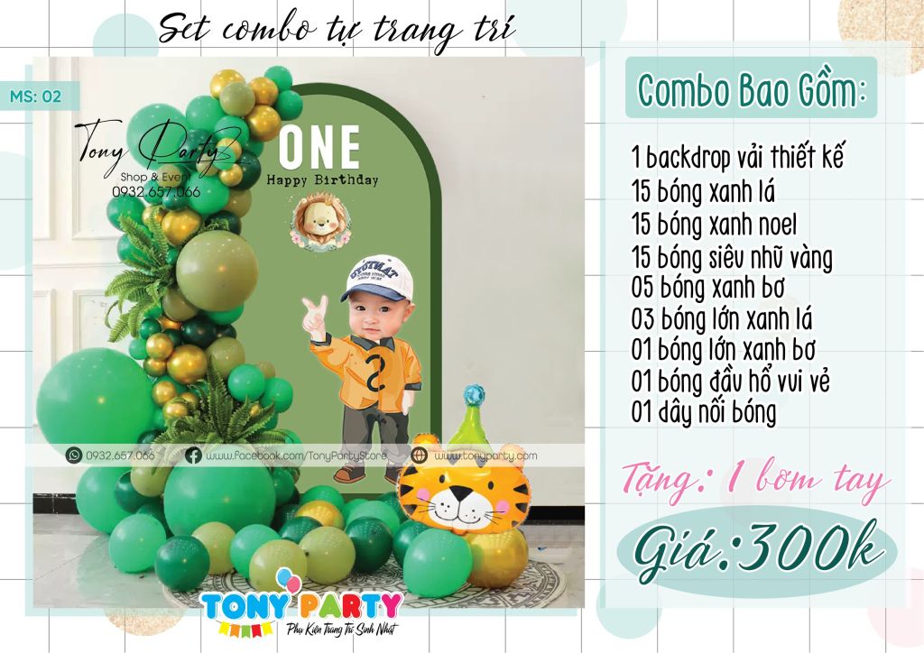  Set Trang Trí Sinh Nhật MS 02 