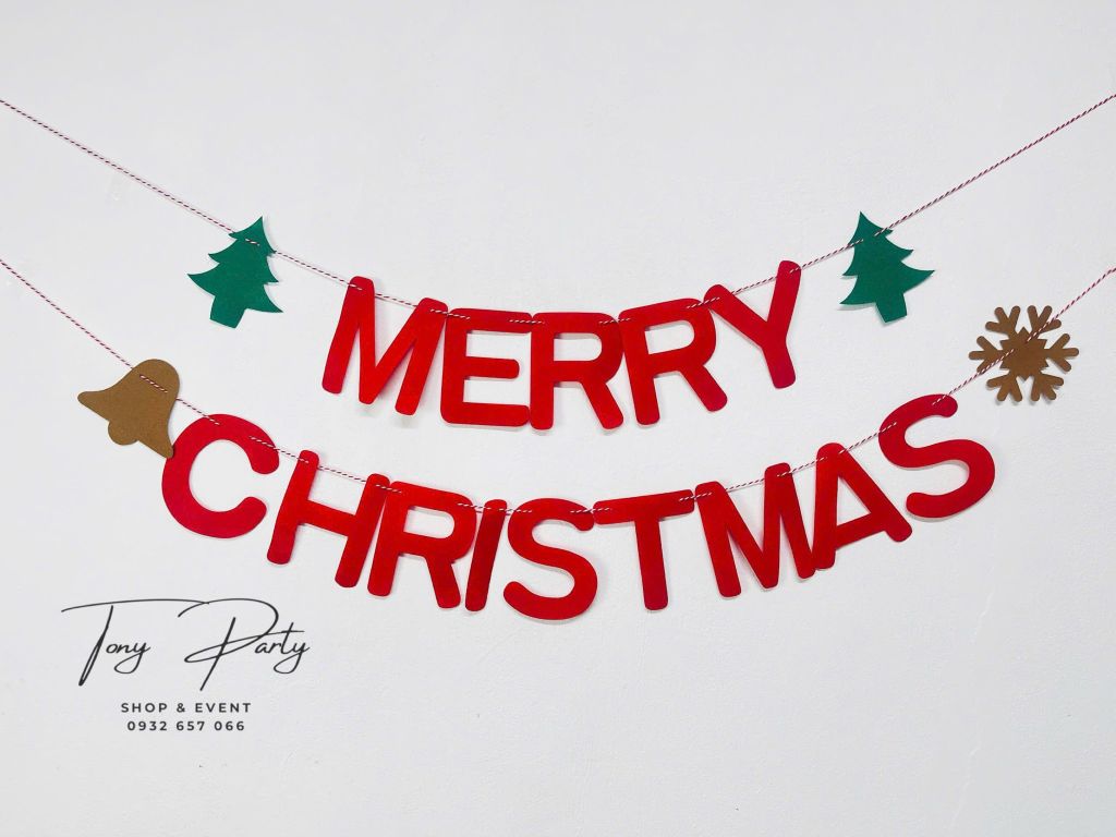  Dây Merry Christmas - Nỉ 