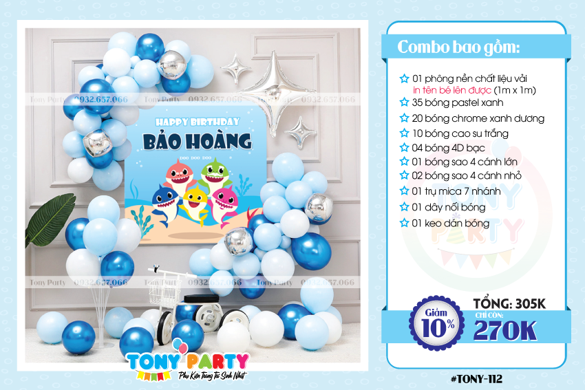  Set Trang Trí Sinh Nhật TN 112 