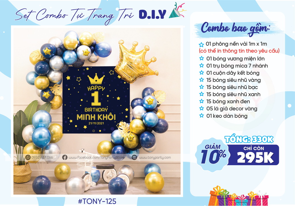  Set Combo Trang Trí Sinh Nhật - MS 125 (Set) 