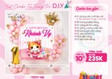  Set Trang Trí Sinh Nhật Bé Gái 146 