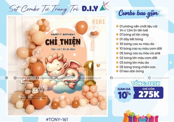  Set Combo Trang Trí Sinh Nhật 161 