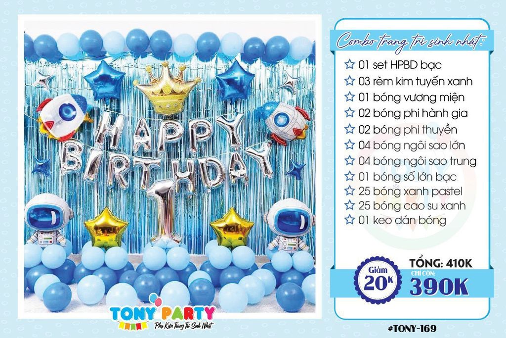  Set Combo Trang Trí Sinh Nhật - MS 169 (Set) 