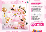  Set Trang Trí Sinh Nhật Bé Gái 20 