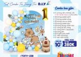  Set Trang Trí Sinh Nhật Capybara 238 