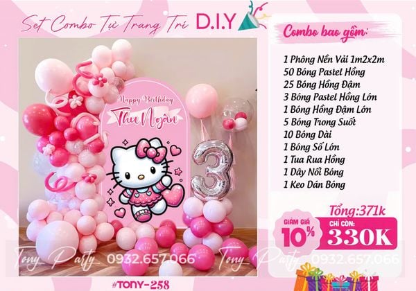  Set Combo Sinh Nhật Kitty 258 