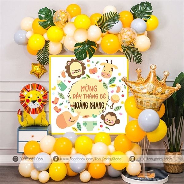  Set Trang Trí Sinh Nhật Bé Trai MS 152 