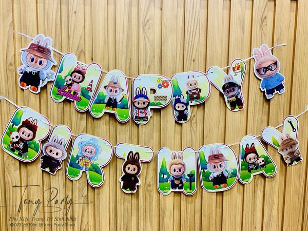  DÂY CHỮ HPBD LABUBU 