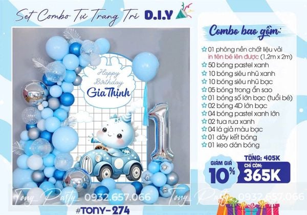  Set Trang Trí Sinh Nhật TN 274 