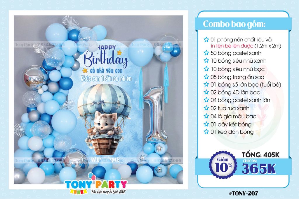  Set Combo Trang Trí Sinh Nhật 207 