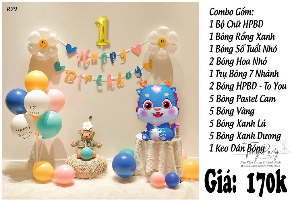  Set trang trí sinh nhật R27 
