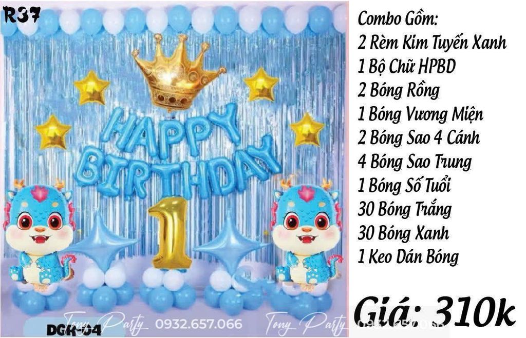  Set trang trí sinh nhật R37 