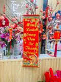  Liễn Dọc Vải Nhung 