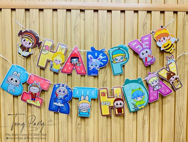  DÂY CHỮ HPBD LABUBU 