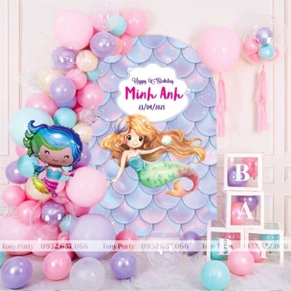  Set Trang Trí Sinh Nhật Bé Gái 74 