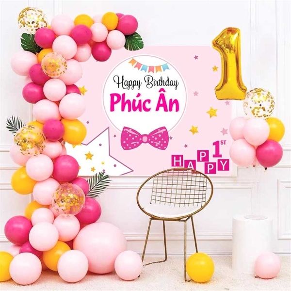  Set Trang Trí Sinh Nhật Bé Gái 31 