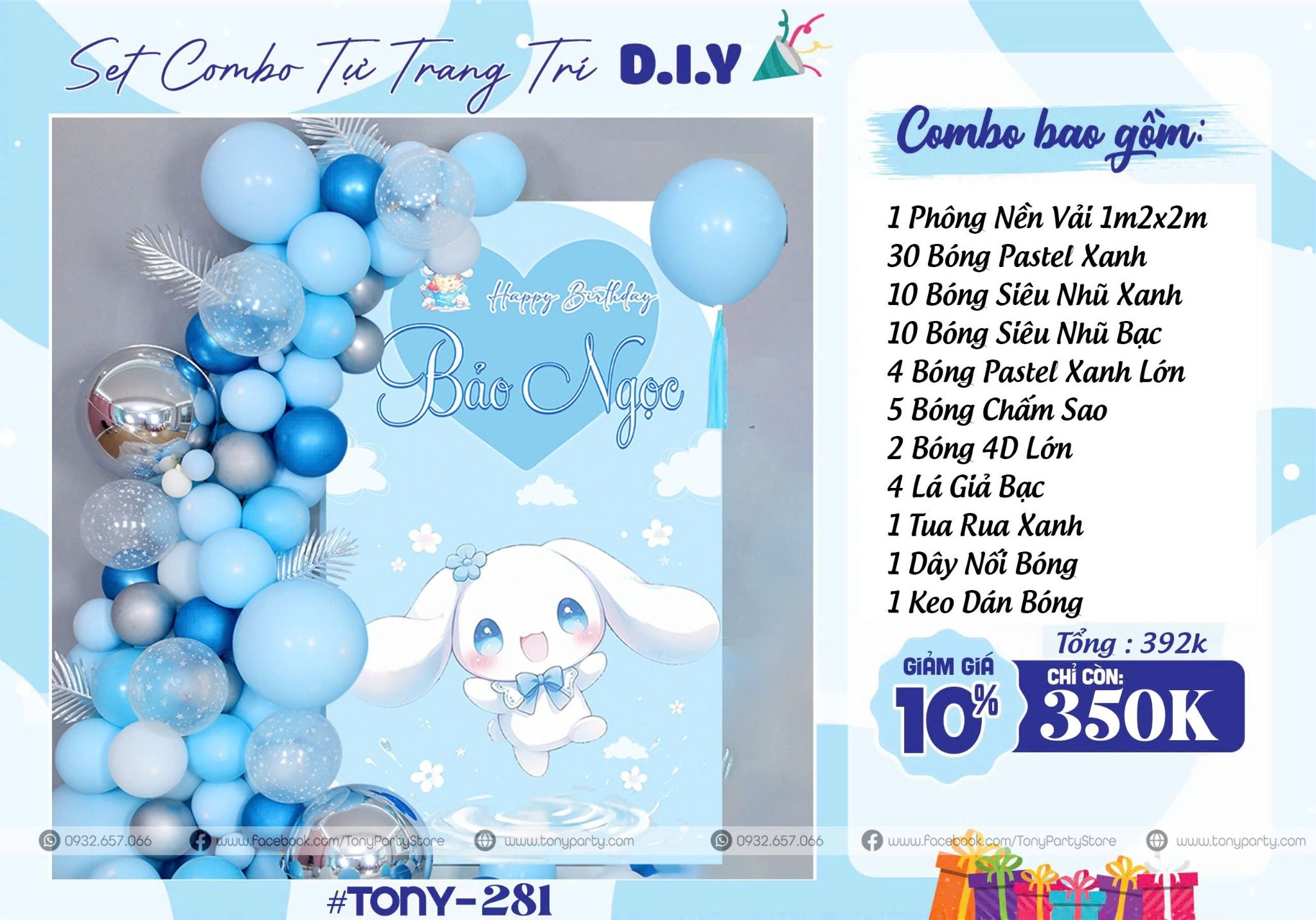  Set Trang Trí Sinh Nhật TN 281 
