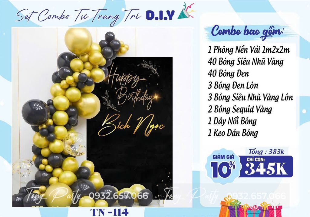  Set Trang Trí Sinh Nhật TN 114 