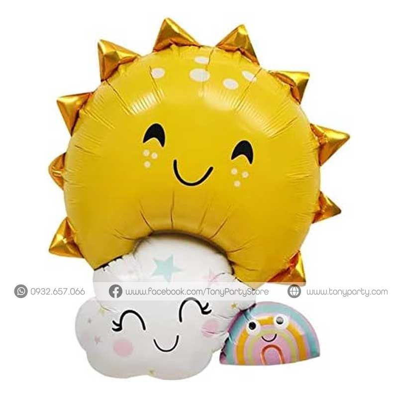  Bóng Hình Sun Rainbow Cloud 