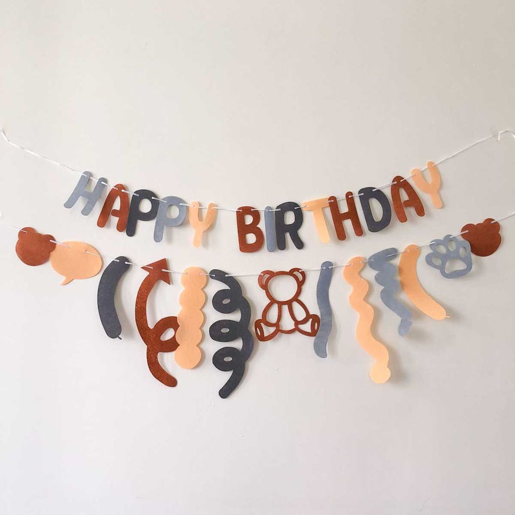  Dây Chữ HPBD Gấu Nâu 