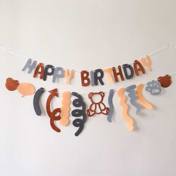  Dây Chữ HPBD Gấu Nâu 