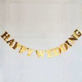  Dây Chữ Happy Wedding Gold 