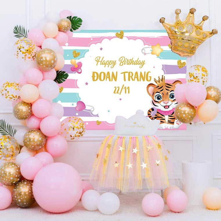  Set Trang Trí Sinh Nhật Bé Gái 148 